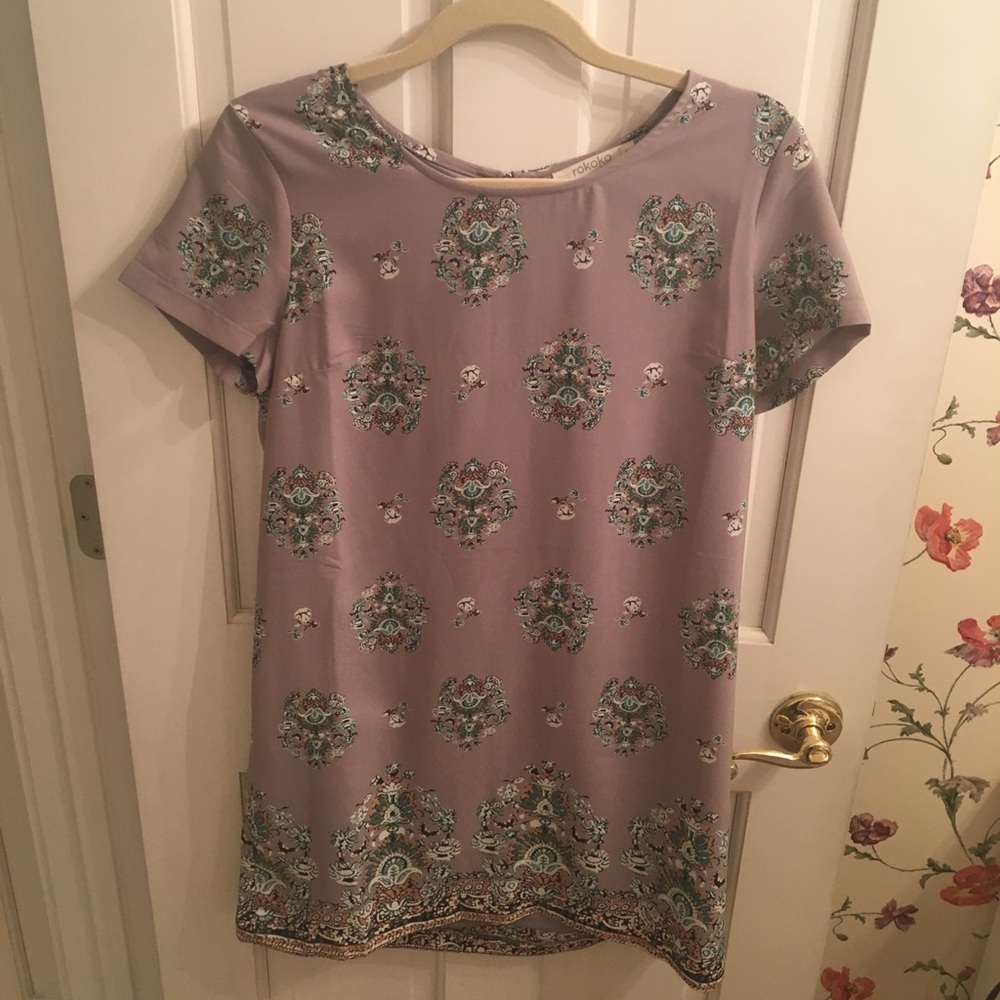 Shift dress light purple/grey